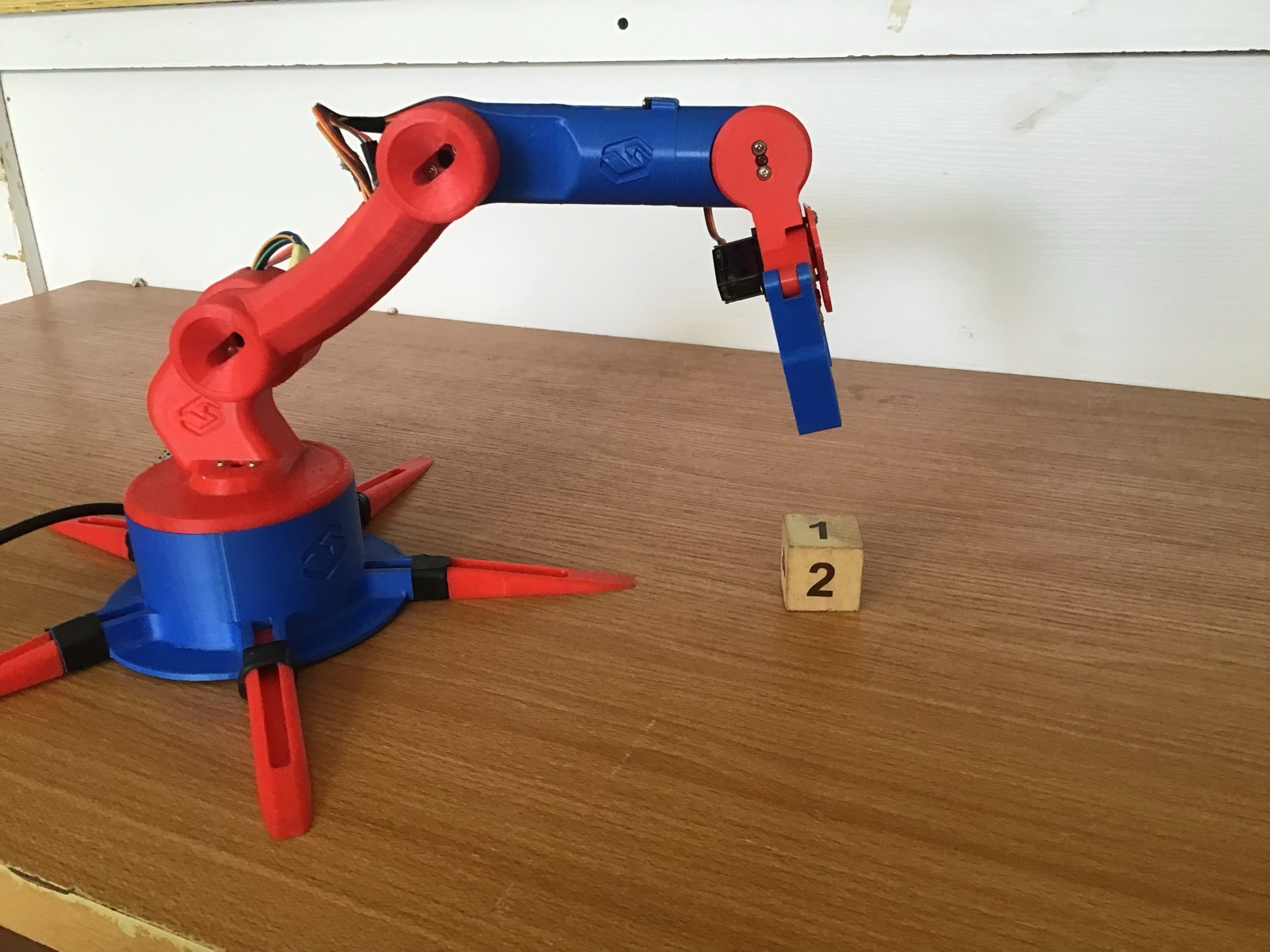 Low-cost six-axis 3D-printed robot arm